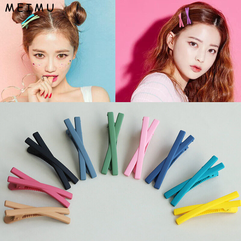 MEIMU Kẹp Tóc Kẹp Mỏ Vịt Màu Thời Trang Hàn Quốc Mới Kẹp Tóc Cho Nữ Phụ Kiện Tóc Cho Bé Gái