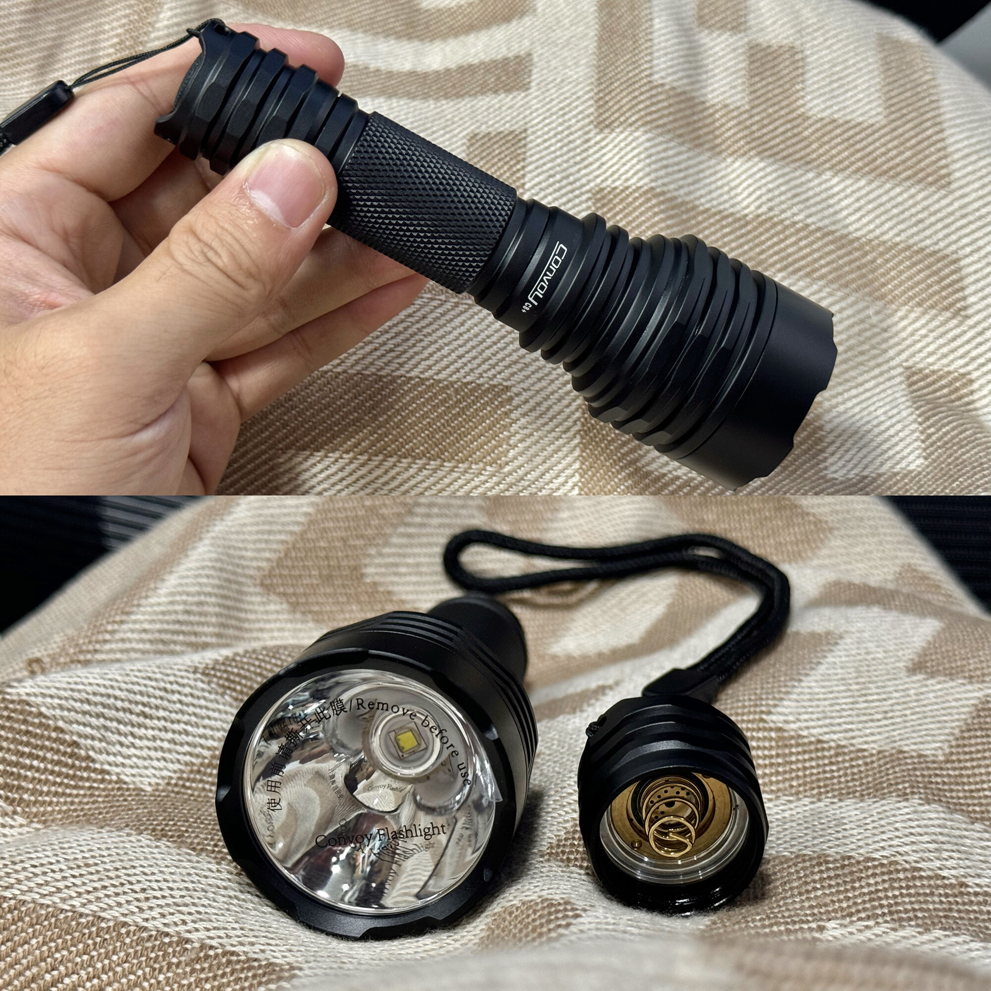 Convoy C8+ Đèn Pin sst40 2000lm LED xách tay Đèn pha 4 chế độ cho đi bộ đường dài cắm trại ngoài trờ