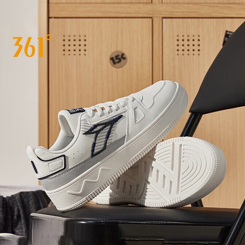 361 degrees giày thể thao nam giày trắng giày sneaker phù hợp mọi loại 672316622