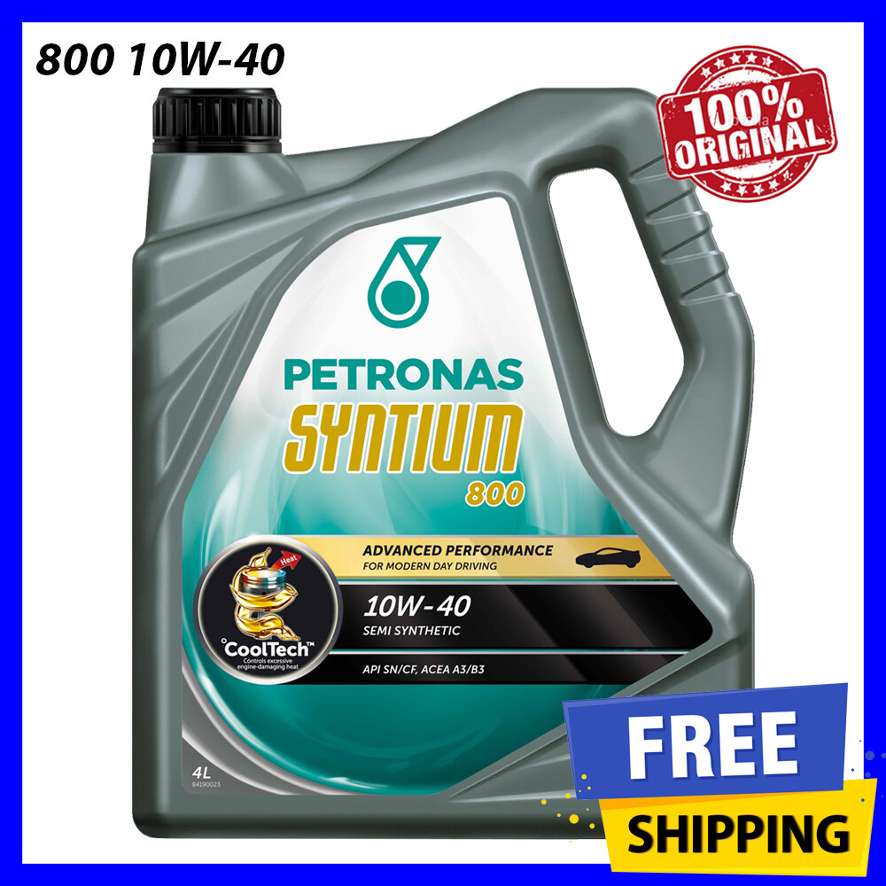 100 Original Petronas Syntium 500 15w40 Sn Cf Engine Oil 4l 15w 40 Lazada