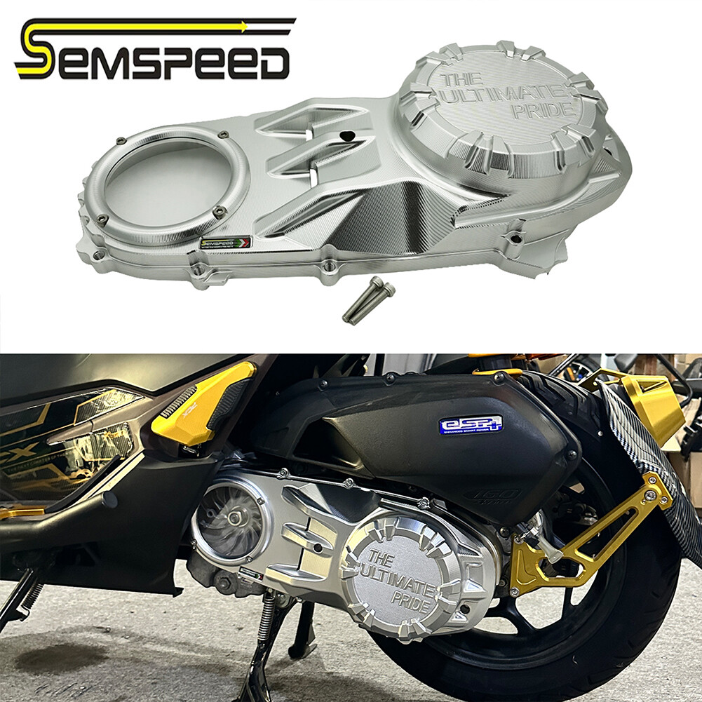 SEMSPEED Motorcycle CNC Crankcase Crank Case Transmission Sprocket Cover Guard Protection For Honda PCX 160 125 PCX160 2021-2024 ราคา 11,234 บาท*ส่งฟรี