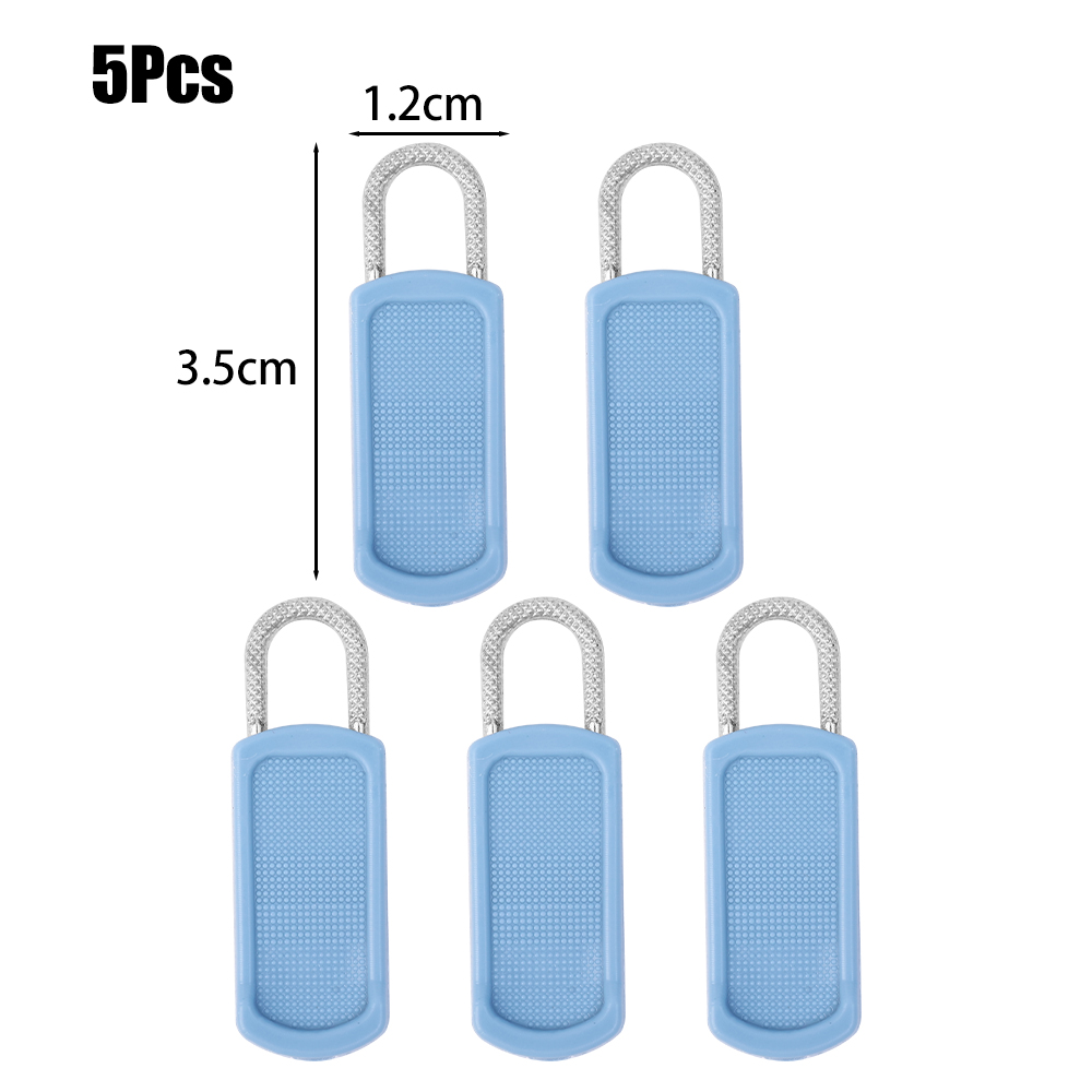 【24h Ship】10/20PCS Detachable Zipper Pull Durable Rubber Metal Sliding Zipper Head Multi-Purpose Clothes Jacket Luggage School Bag Universal Tool-Free Home Replacement Zipper Lock Head