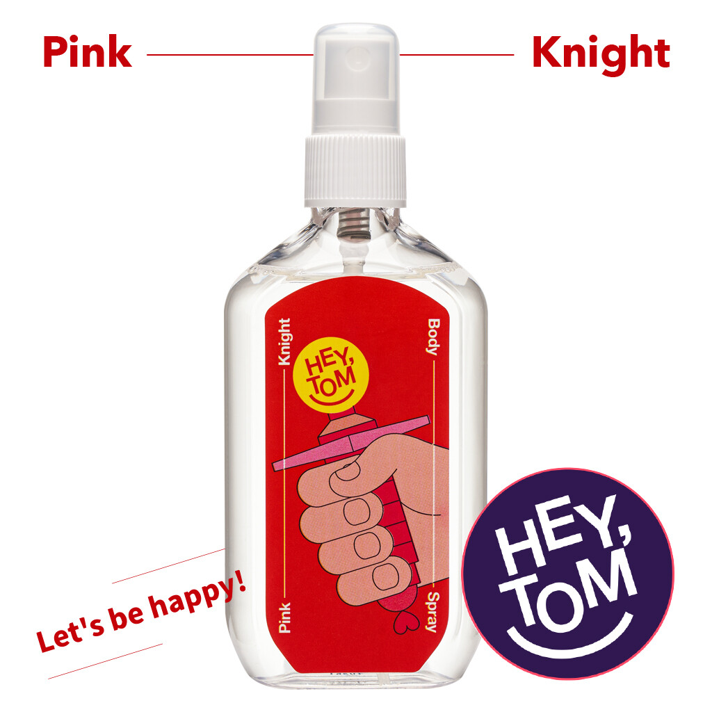 Gambar Hey Tom Pink Knight Body Deodorant Spray 105ml Niche Fragrance Mist Unisex For Men Women