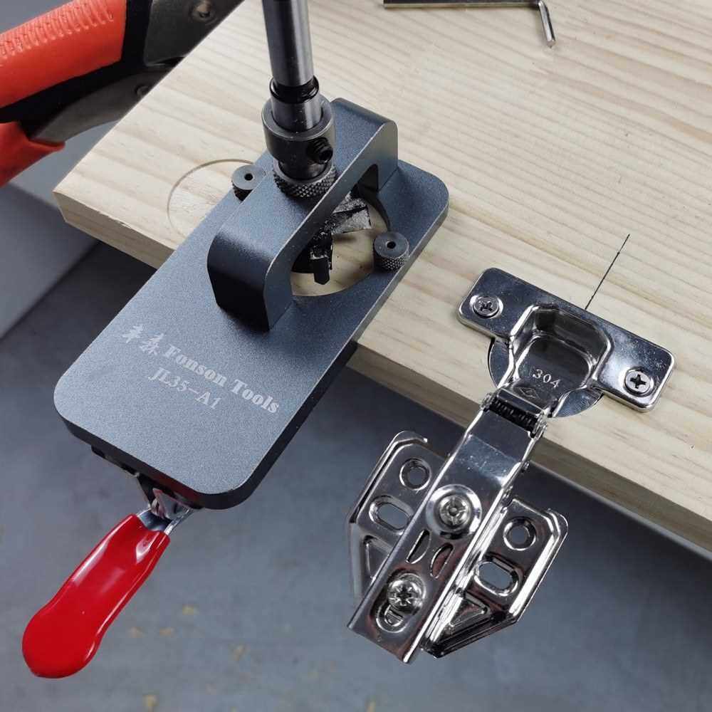 Woodworking 35mm Hole Opener 35mm Hinge Opener Door Hinge Locator Woodworking Hole