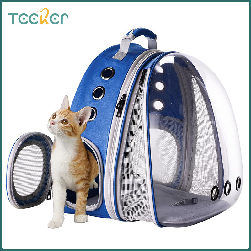 Teeker Pet Expandable Cat Backpack Pet Travel Carrier for Cats and Dogs Transparent windows Available in a variety of colors(Front Expandable) ราคา 805 บาท*ส่งฟรี
