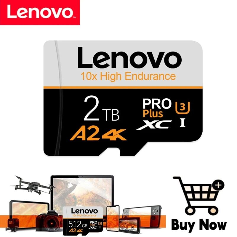 Lenovo 2TB Memory Card For Nintendo Switch V60 4K Micro TF SD Card 128GB 256GB 512GB Memory Card for Nintendo 64 Game ราคา 143 บาท*ส่งฟรี