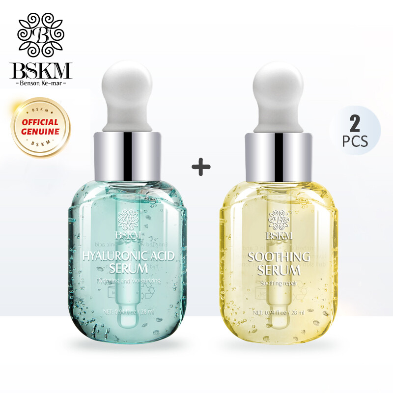 Gambar BSKM Skincare Set Hyaluronic Acid Serum For Face Soothing Serum Facial Serum Whitening Repair Hydrating Moisturizing 2pcs