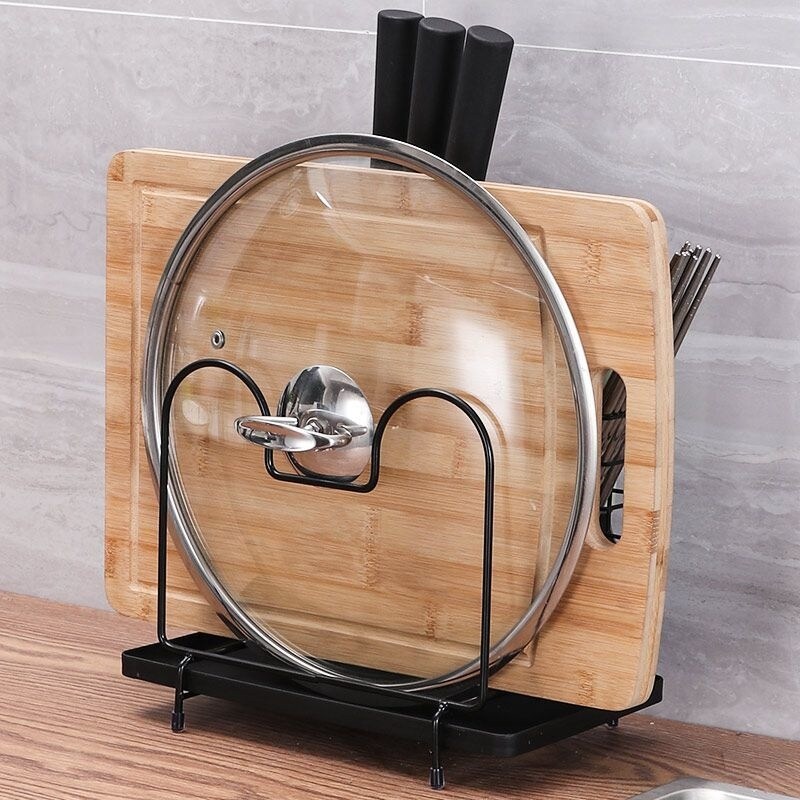 Gambar Qiyan s stainless steel knife rack kitchen supplies rack household large scale chopsticks spoon cutting board knife storage rack