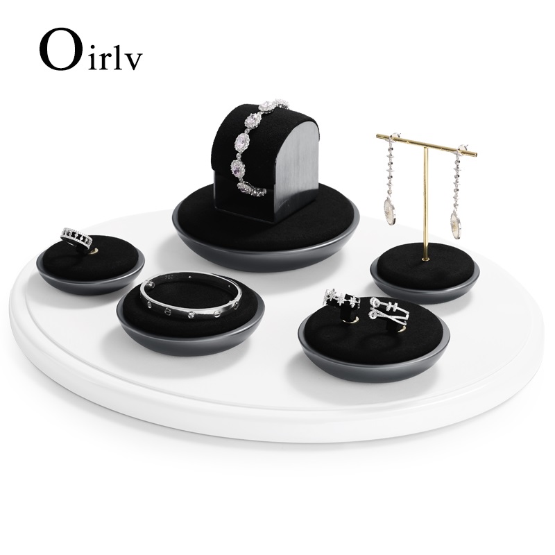 Oirlv giảm giá thanh lý giá trưng bày trang sức vòng tay đồng hồ vòng cổ nhẫn kim loại giá xếp đồ khay trưng bày trang sức bộ trưng bày js085
