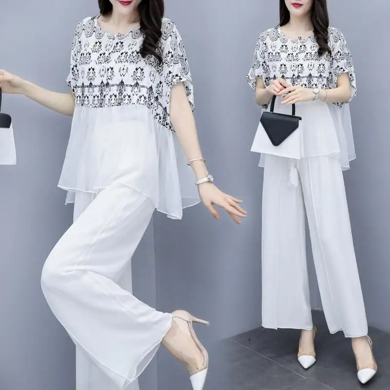 formal chiffon pant suits