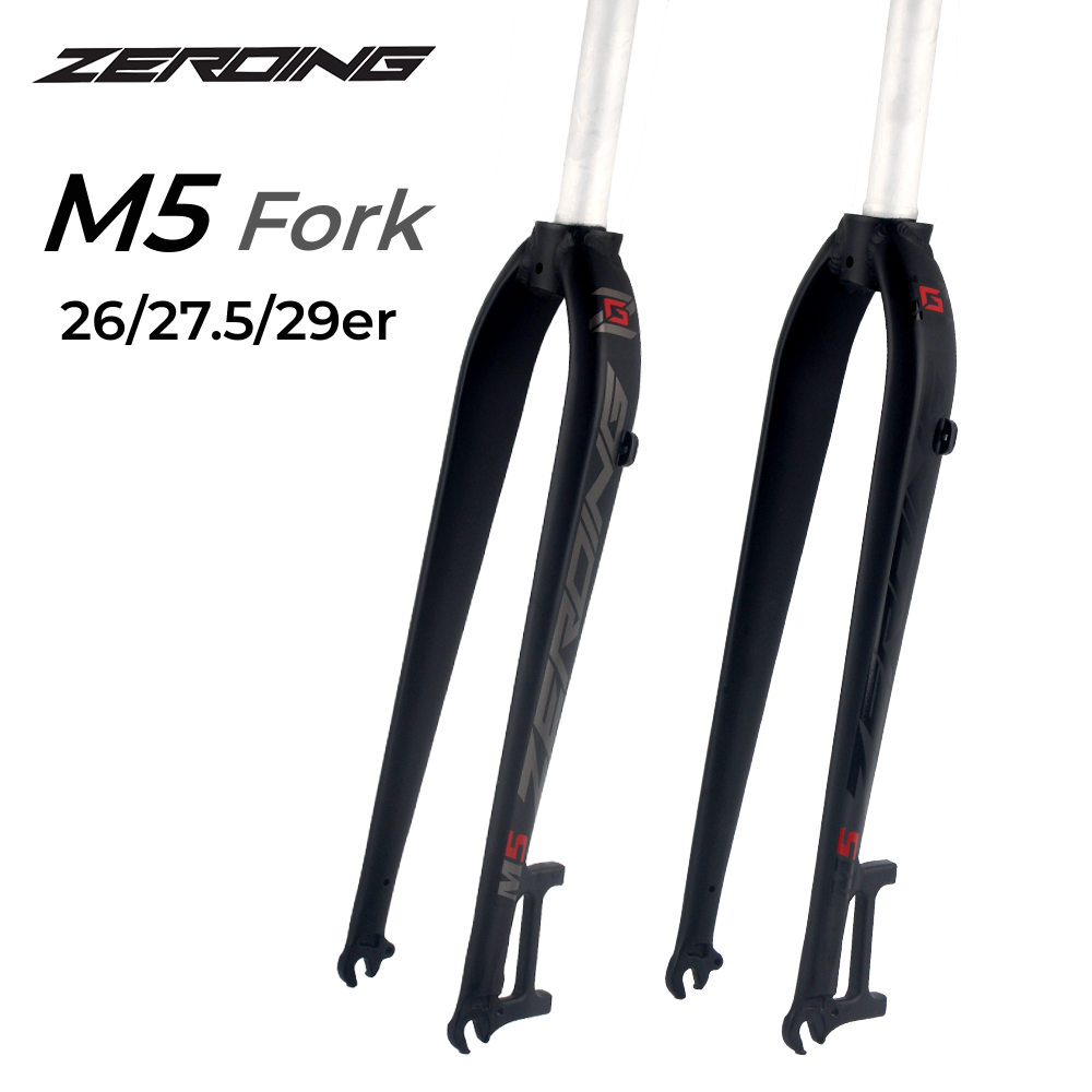 Zeroing phuộc xe đạp leo núi phuộc cứng xe đạp m5 phuộc xe đạp đường trường hợp kim nhôm 26 27.5 29er phuộc trước phanh chữ v cho phuộc mosso