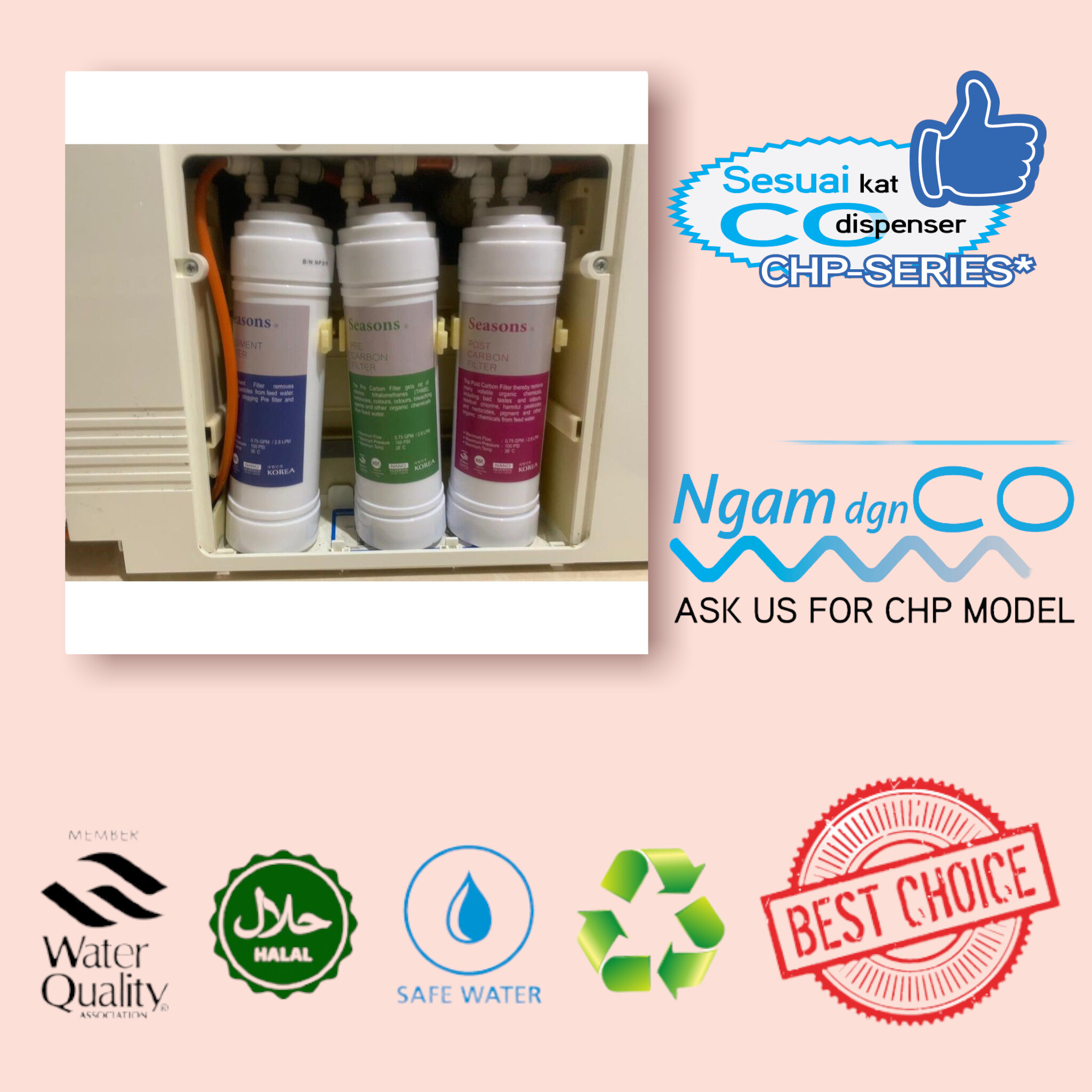 Gambar Korean Mineral Water Filter For Korwei Petit s Filter Replacement Set