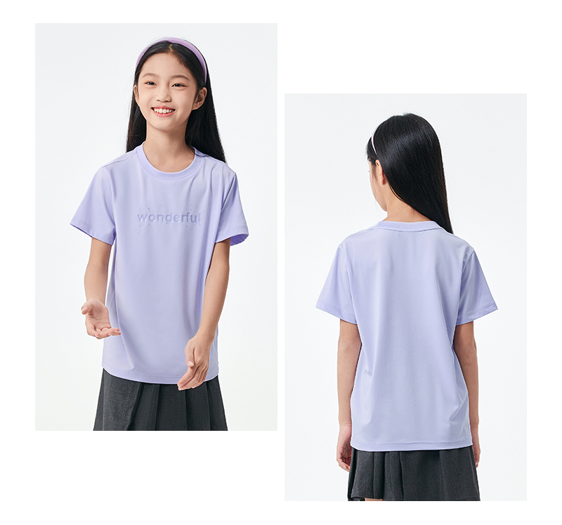 balabala Children Short Sleeve T-Shirt Boy Inner Wear Summer Girl Printed Fashion Comfortable Versatile Trendy · v5