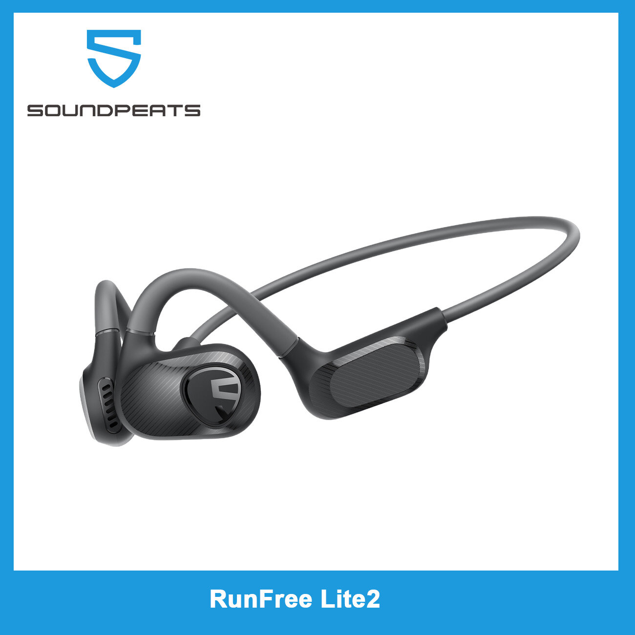 Soundpeats Tai nghe mở tai nghe ngoài trời Bluetooth V5.3 lite2 runfree đeo ổn định thoải mái 16.2mm điều khiển tăng cường âm trầm dài tai nghe không dây cuộc sống battary cho thể dục thể thao đi bộ đường dài