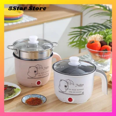 1.8L Non Stick Electric Pot /Mini Rice Cooker With Steamer Frying Pan Electric Cooker (1)