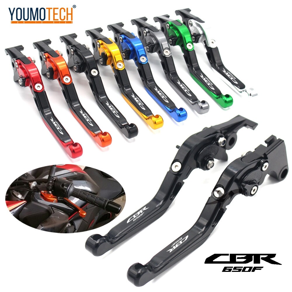 For Honda CBR650F CB650F 2014-2024 Motorcycle Accessories CNC Adjustable Motorcycle Brake Clutch Levers CBR 650F Handle Clutch Brake Lever CBR 650 F CB 650 F ราคา 599 บาท*ส่งฟรี