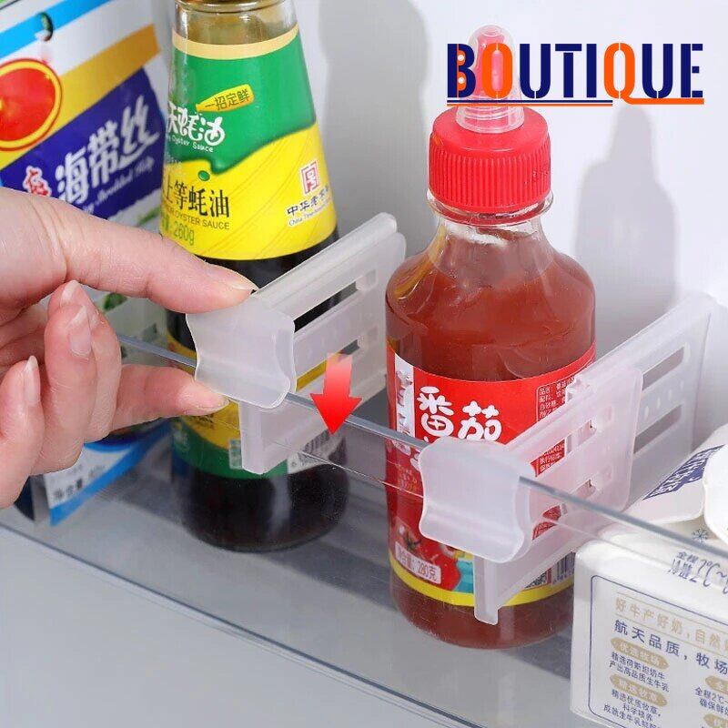Vách ngăn ngăn bảo quản tủ lạnh vách ngăn phân loại giá đỡ bên trong tủ lạnh miễn phí vách ngăn kệ để đồ nhà bếp lưu trữ