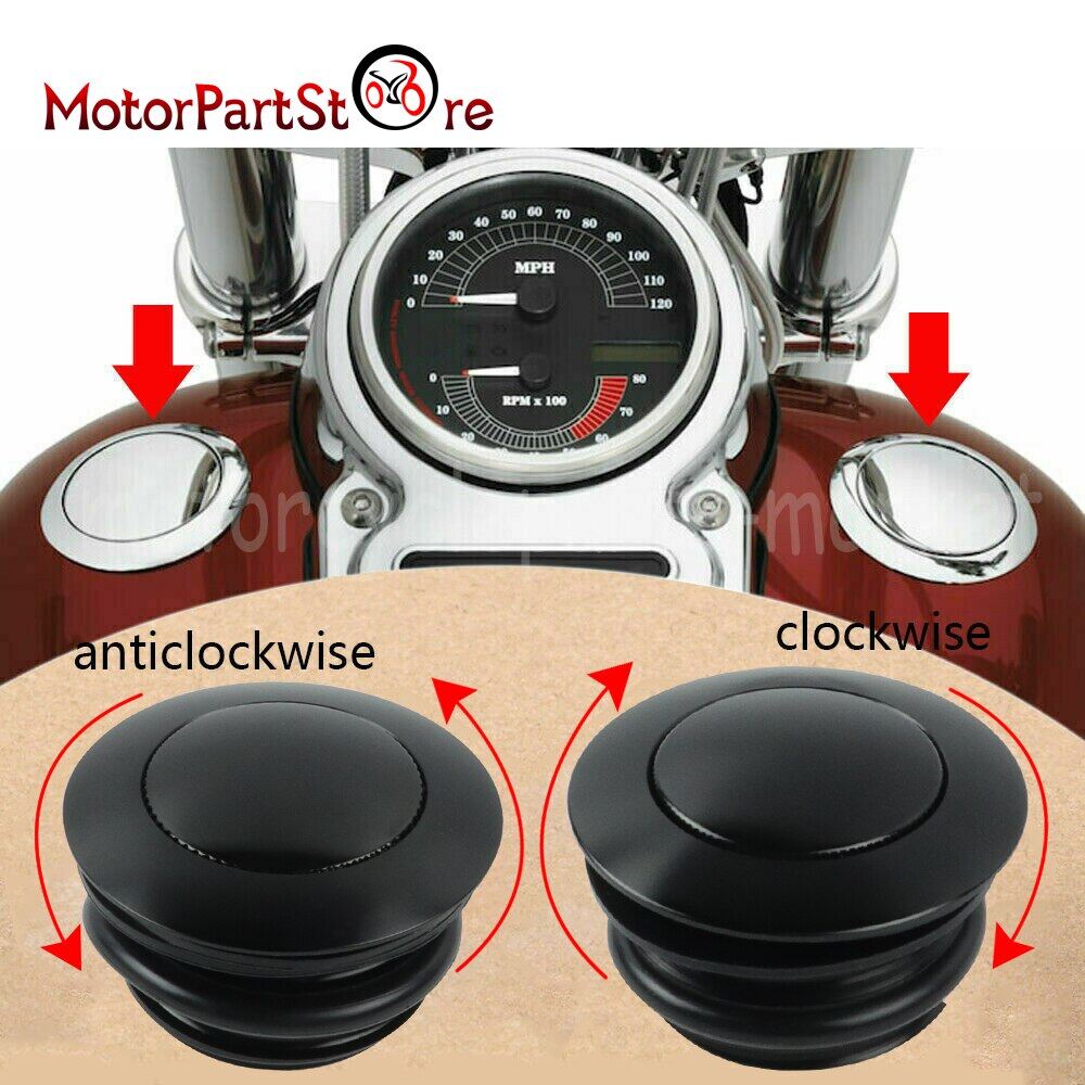 Motorcycle Gas Cap Pop Up Screw-in 