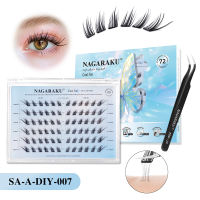 NAGARAKU Air Series Self Adhesive DIY Lashes No glue needed Cluster eyelash extension personal use