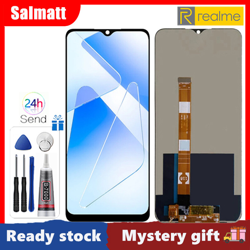 Salmatt Màn hình LCD 6.5 inch chính hãng cho Realme v11s 5G/V11 5g Bộ số hóa lắp ráp màn hình cảm ứng LCD cho Realme V11 5g v11s 5g màn hình thay thế