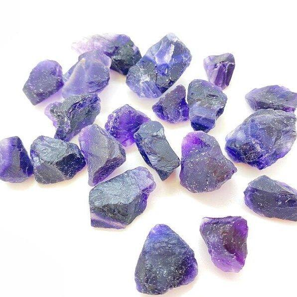 Raw Purple Fluorite Crystal Purple Fluorite Healing Crystal - Rough Purple Fluorite - Raw Fluorite Stone