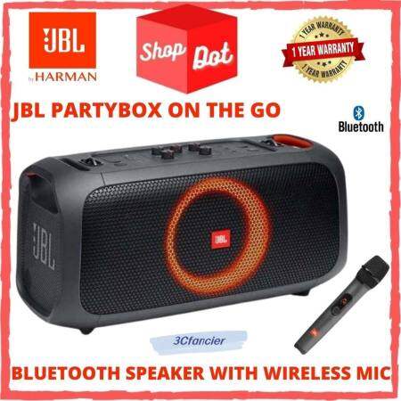 JBL PartyBox On-The-Go: Portable Bluetooth Speaker with Lights