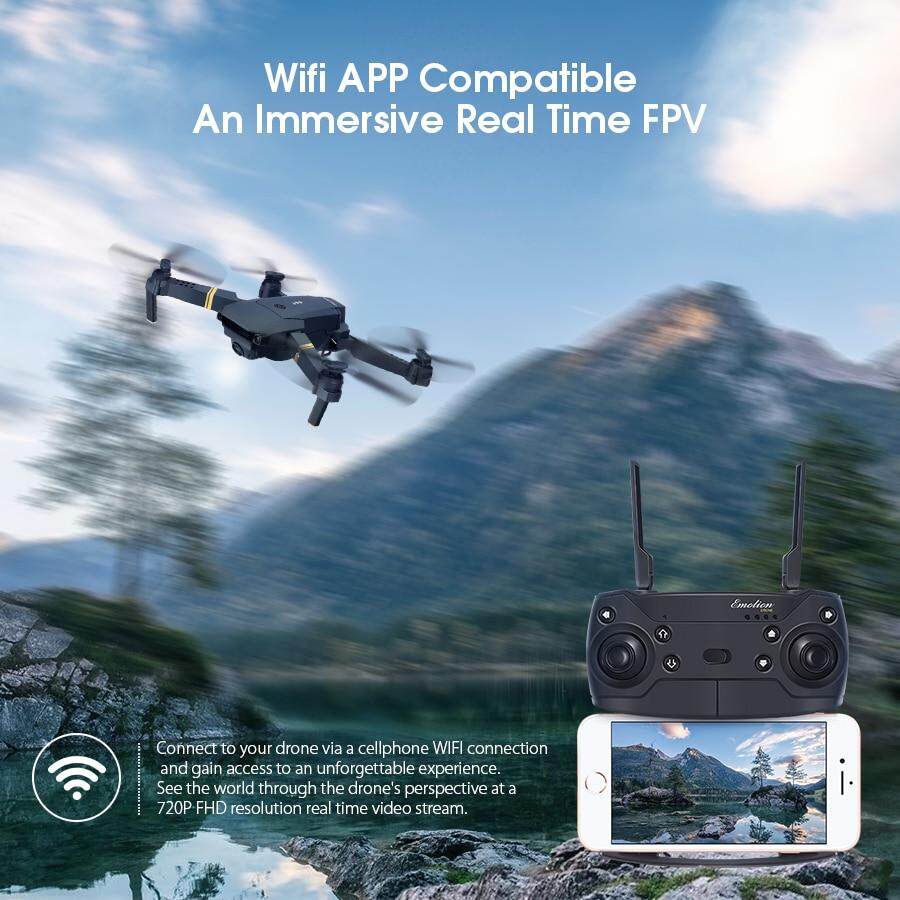 เกี่ยวกับสินค้า (ส่งมาจากประเทศไทย)โดรนบังคับ E58 WIFI FPV With Wide Angle HD 1080P Camera โดรนติดกล้อง Hight Hold Mode Foldable Arm RC Qpter Drone โดรนบังคับ X Pro RTF Dron For Gift