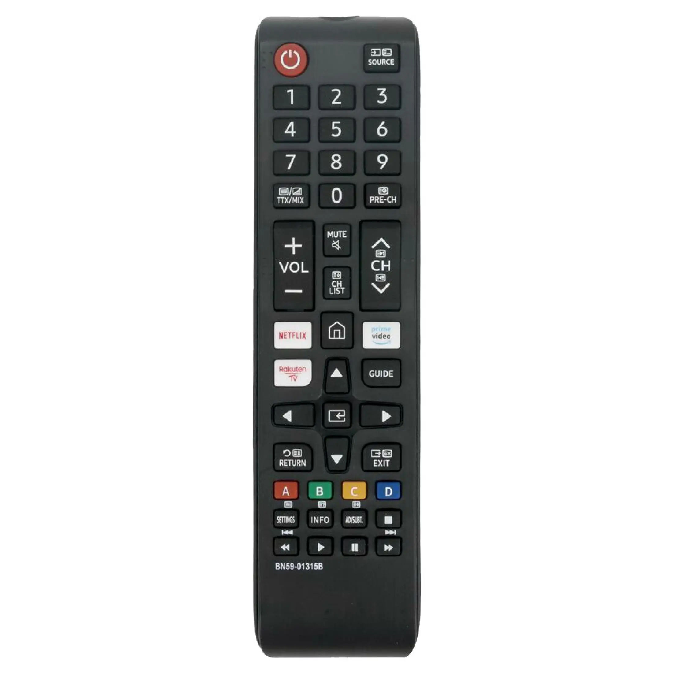 New Bn59 b Replacement For Samsung Smart Tv Remote Control With Netflix Prime Video Rakuten Tv Apps Ue43ru7105 Ue50ru7179 Lazada Singapore