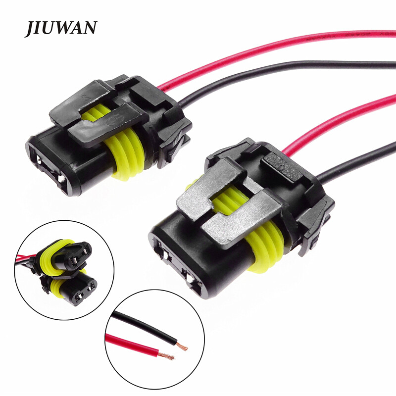 2 cái 9005 9006 Bộ chuyển đổi ổ cắm bóng đèn Cổng kết nối cái dây cố định đường điện cho ô tô đèn pha đèn sương mù lõi đồng dây