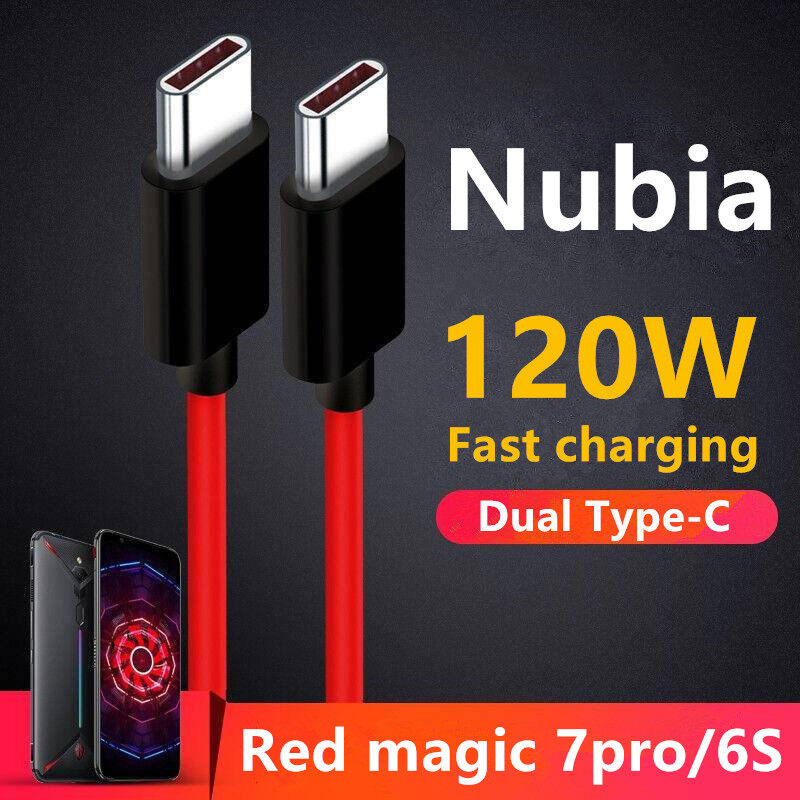 Thích hợp cho Nubia 120W Cáp sạc nhanh Red Magic 6A Typec Điện Thoại Di Động Cáp sạc nhanh Red Magic