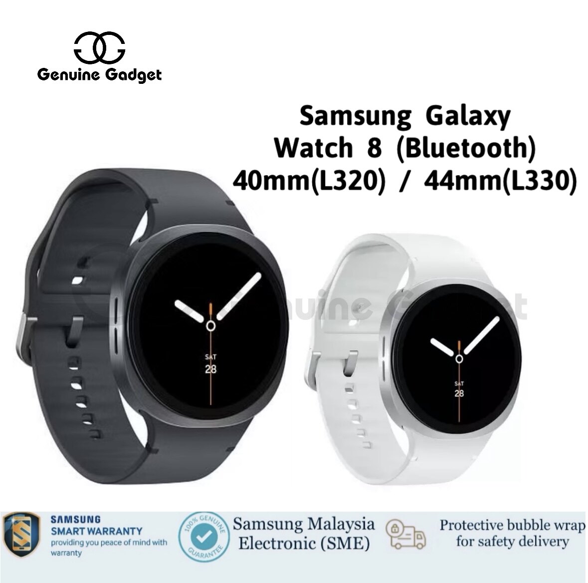 Samsung Galaxy Watch 8 40mm (L320)/ 44mm (L330) 2GB RAM +32GB ROM 1 YEAR WARRANTY BY SAMSUNG MALAYSIA ELECTRONICS (SME)