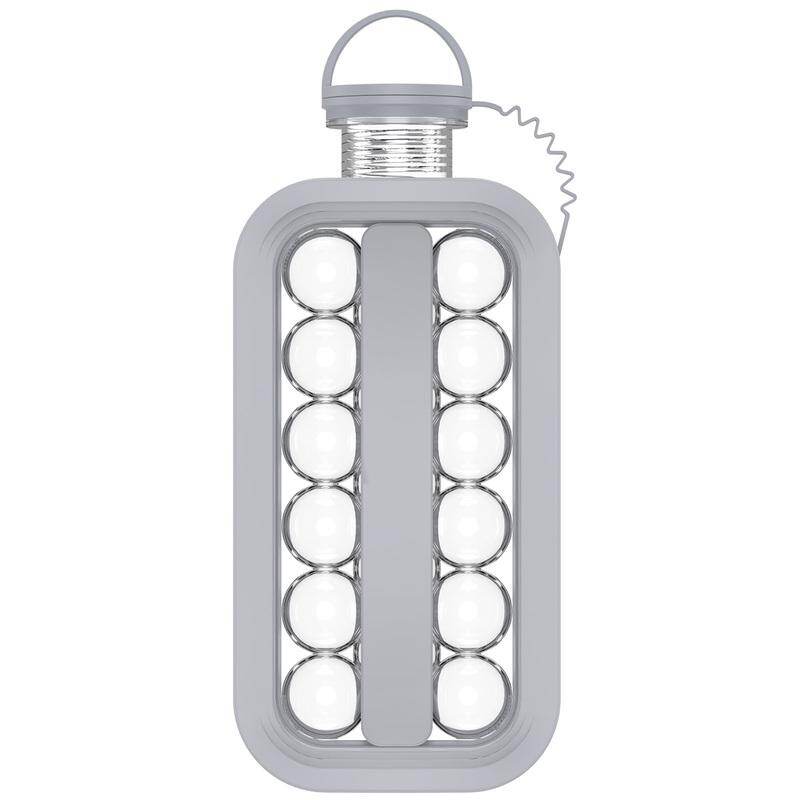 Gambar Portable Ice Ball Maker 2 in 1 Ice Cube Trays with 17 Grids Round Ice Cube Molds 2 in 1 Ice Cube Trays