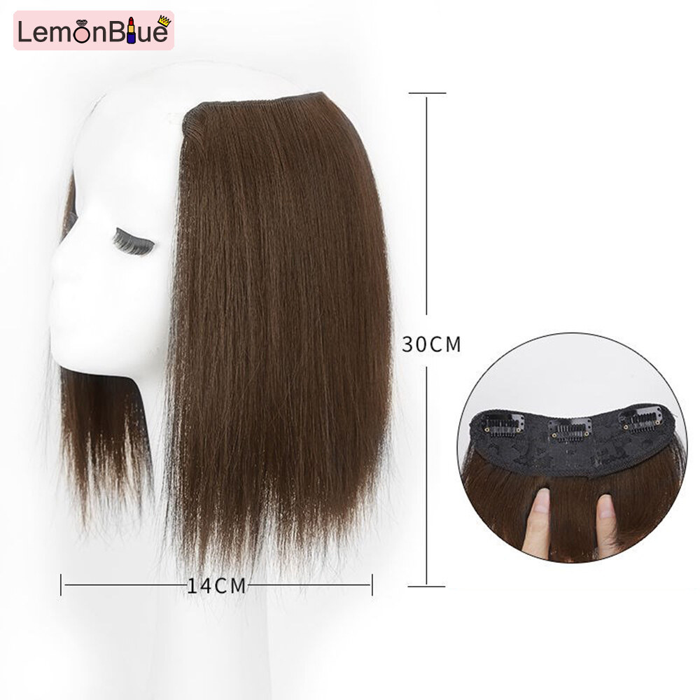 Gambar LemonBlue Wig Pad Natural Melted Hairline Straight Wig Short Black Hair Wig for Women Additional Supplies Beauty   Personal Care For Women Girl Hair Replacement Wigs