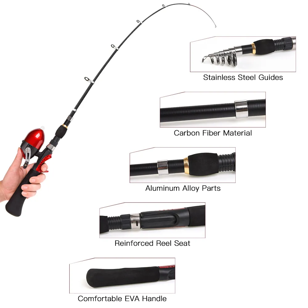 fishing rod and tackle box set