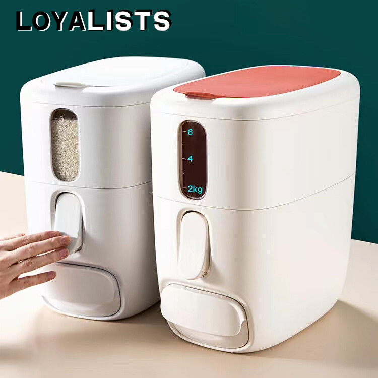 Loyalists xô đựng gạo gia dụng bình đựng gạo kín chống ẩm chống côn trùng hộp đựng gạo hộp đựng gạo thùng đựng gạo nhà bếp
