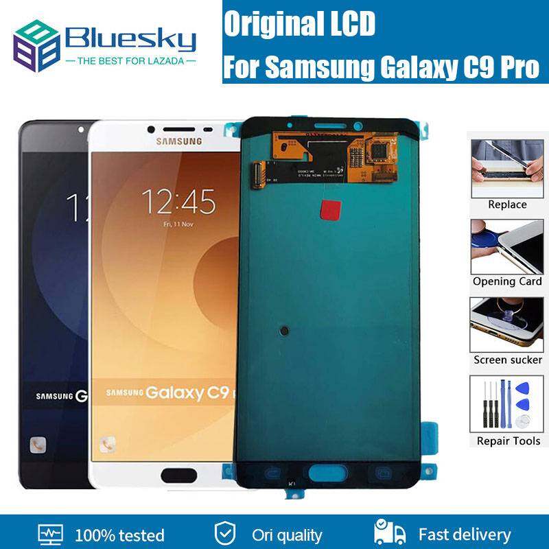 Thử nghiệm màn hình LCD cho Samsung Galaxy C9 Pro C9000 Màn hình LCD Bộ linh kiện số của màn hình cảm ứng thay thế cho màn hình Samsung C9Pro