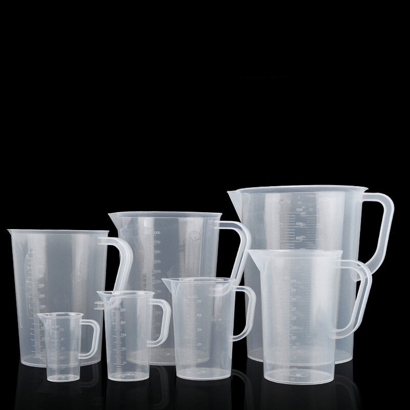 Premium Clear Plastic Graduated Measuring Cup Pour Spout Without Handle