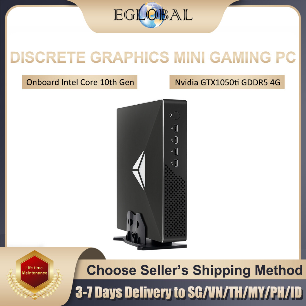 Eglobal Office Game PC NVIDIA GTX 1050TI Desktop Computer Laptop 10th Gen i3/i5/i7/i9 Max 5.2GHz 64G RAM 1TB SSD support 4K 60Hz DVI DP HDMI Mini Desktop PC 3 years warranty ราคา 26,047 บาท*ส่งฟรี