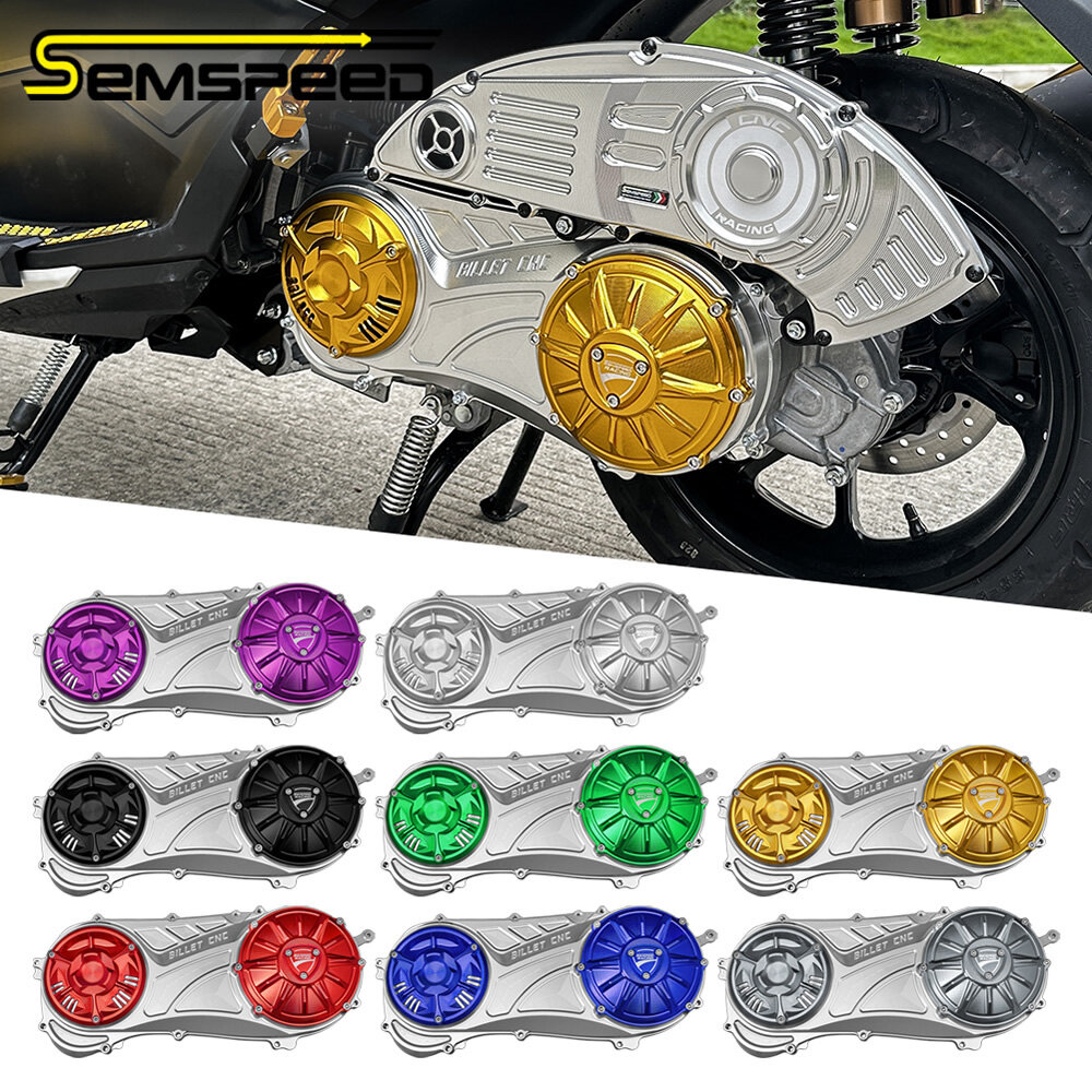 SEMSPEED Motorcycle CNC Crankcase Cover Crank Case Engine Guard Protector For Yamaha NMAX 155 150 125 V2 V3 2020-2025 ราคา 13,227 บาท*ส่งฟรี