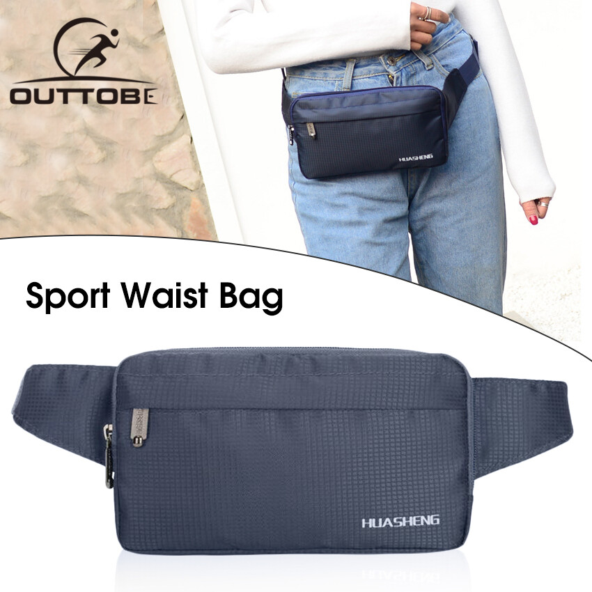 Outtobe Sports Waist Pack Bag Pouches Waist Belts Bag Cross Body Bag Chest Bag Adjustable Running Pouch Women Waterproof Crossbody Bag Money Phone Waist Fanny Pack Jogging Belt Fanny Pack for Workouts Sports Outdoor