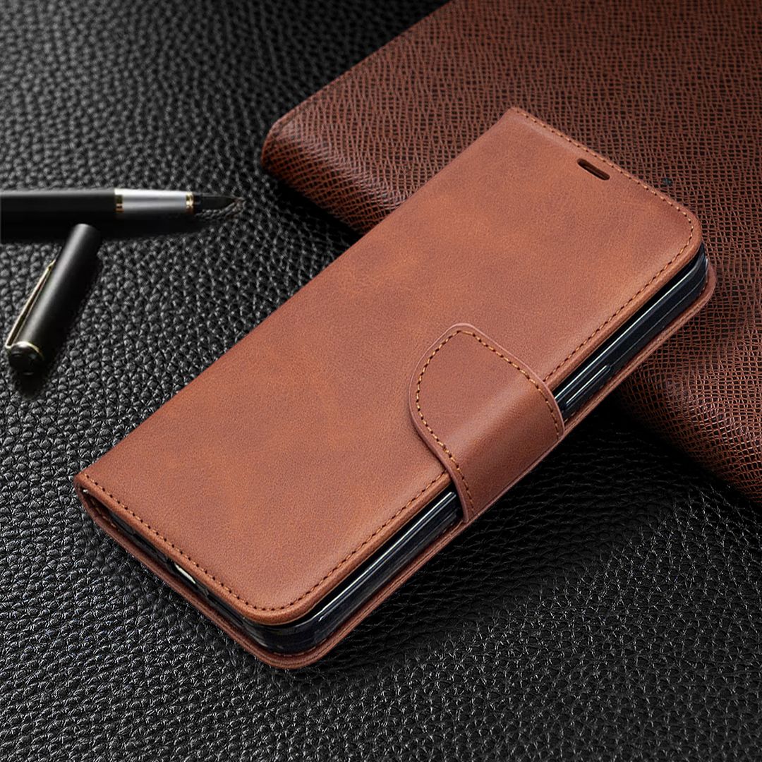Leather Flip Phone Case With Card Slots And Stand For Smartphone_voghion.com