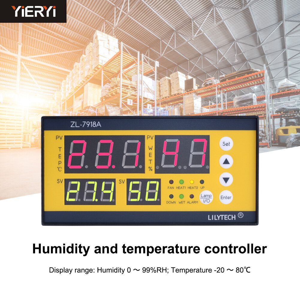 Yiery Humidity and temperature Controller for Chicken egg incubator, Goose, Chicken ราคา 898 บาท*ส่งฟรี