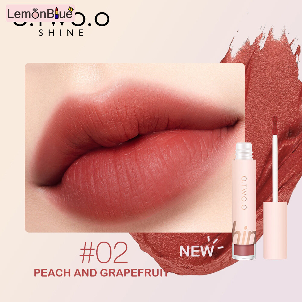 Gambar LemonBlue Matte Lip Gloss Student Liquid Lipstick Cute Lip Balm Mini Portable Women Makeup 3 in 1 blush eyeshadow lipstick long lasting Lip Plumper Non Sticky