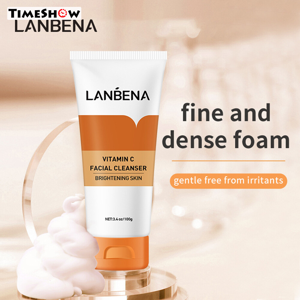 Gambar TimeShow VC Facial Cleanser Anti Aging Oil Control Shrink Pores Gentle Cleansing Gream Face Skin Repair Cream Brightening Moisturizing Non irritating Moisturizing Face Wash Cream
