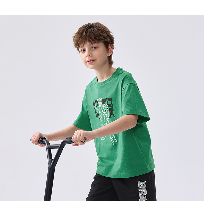 balabala Children Short Sleeve T-Shirt 2025 Summer New Quickdry Parentchild Inner Wear · v2