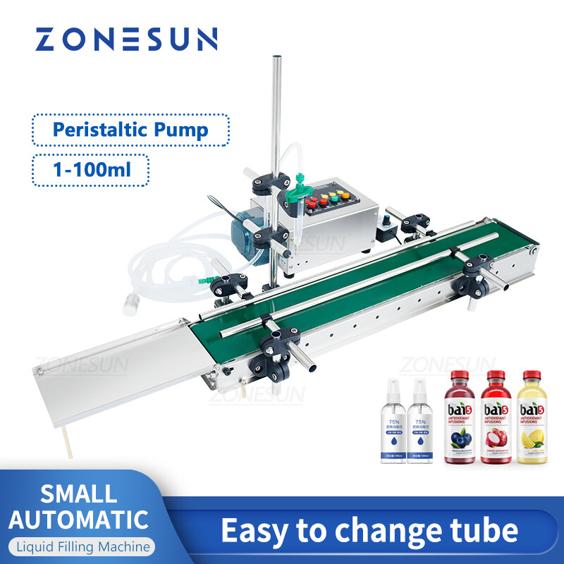 ZONESUN Intelligent Small Single Head Automatic Peristaltic Pump Cosmetics Perfume Liquid Filling Machine Water Filler ZS-DTPP100C ราคา 18,379 บาท*ส่งฟรี