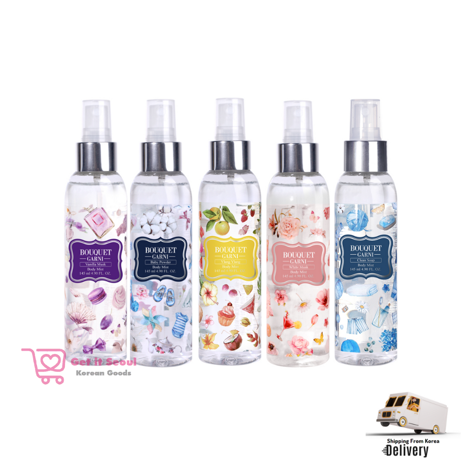 Xịt Dưỡng Thể Bouquetgarni Hàn Quốc 4 Mùi 145Ml