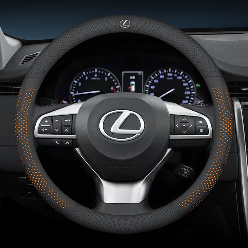 Vỏ bọc vô lăng ô tô da không chống trượt 37-38cm thích hợp cho Lexus IS250 IS300 RX330 RX350 NX RX E