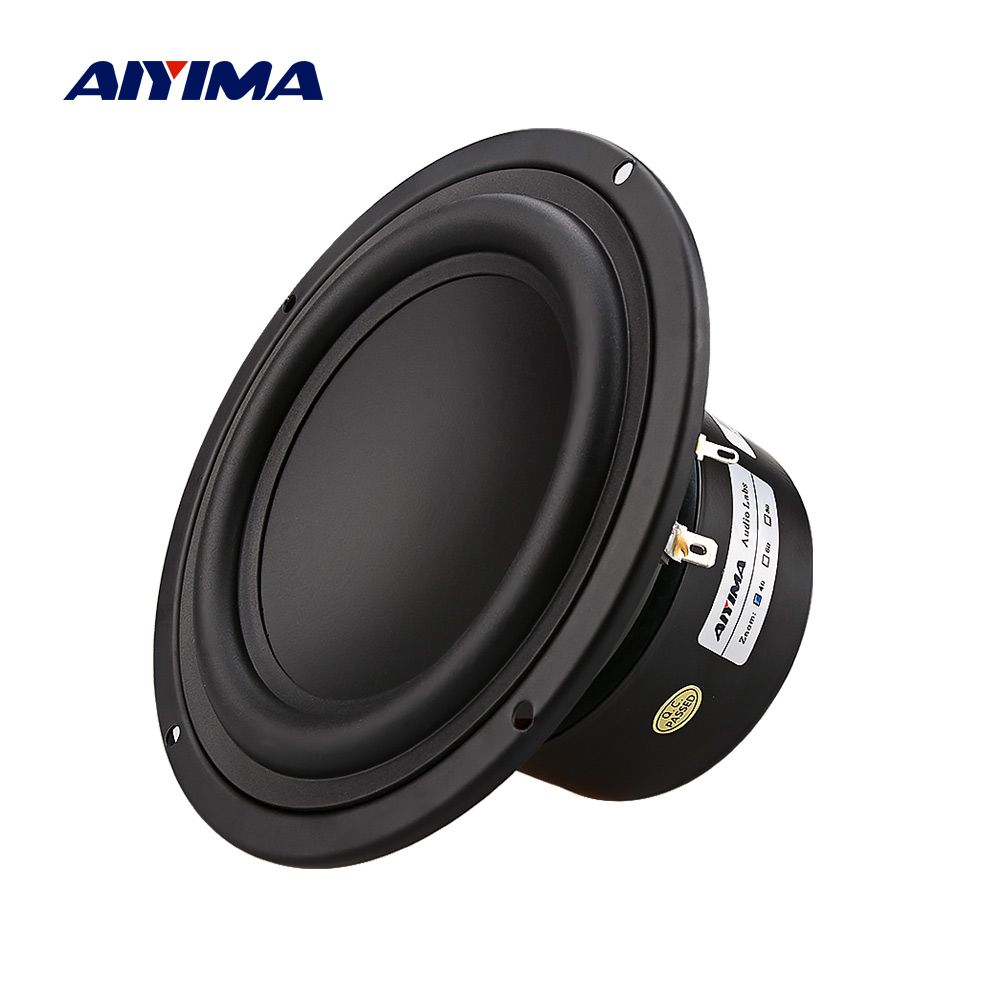 Aiyima 40w 5.25 inch subwoofer 4/8 ohm woofer speaker strong bass home for bookshelf speaker car audio diy