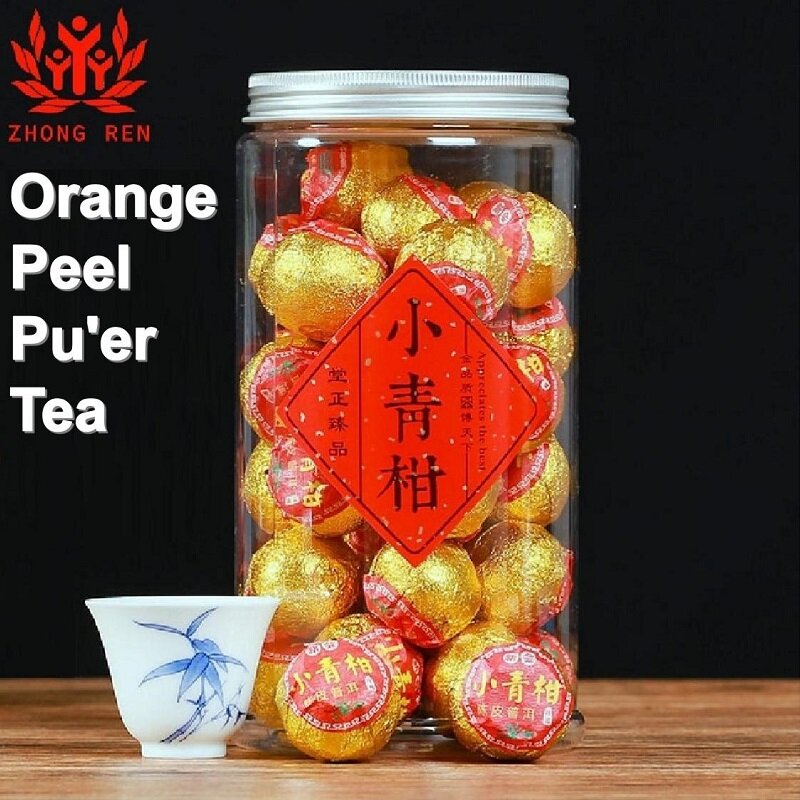 Gambar ?? ??? ?? ??? ?? ?? 250G Teh Hijau Kecil Citrus Orange Peel Pu er Teh Organik Semulajadi Perut Yang Berkhasiat, penjelasan Hati Menghapuskan Kebakaran 250G Teh Pu er Trà Puer